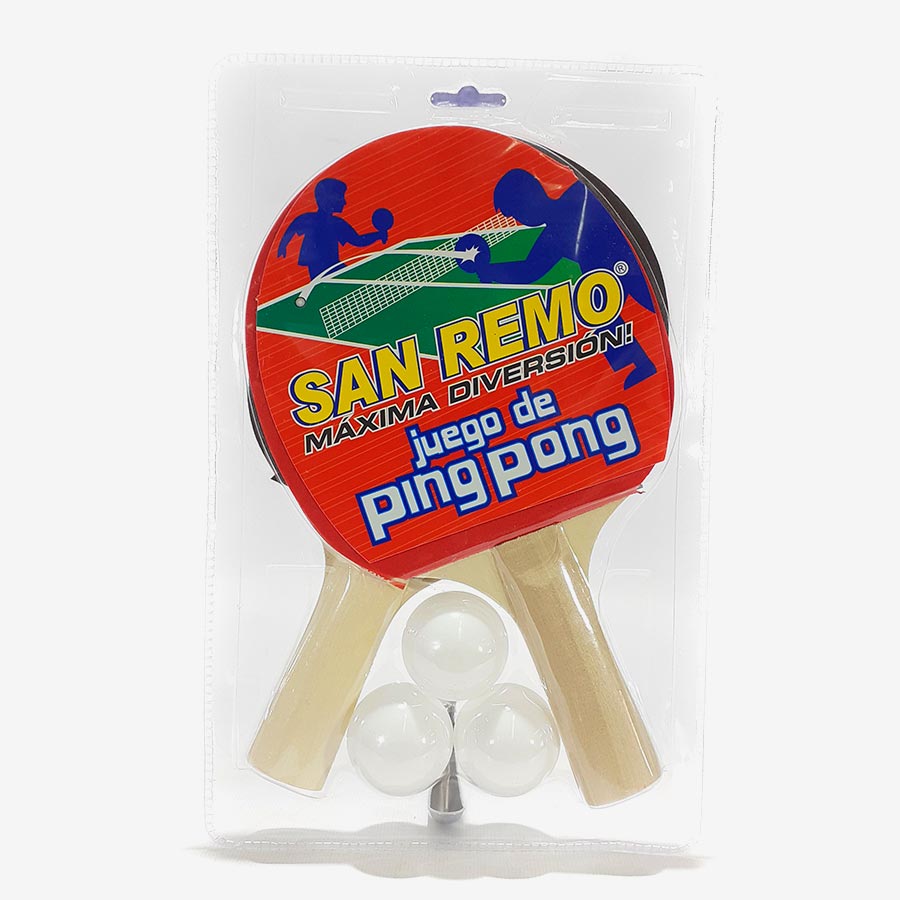 Juego De Ping Pong San Remo Con 3 Pelotas